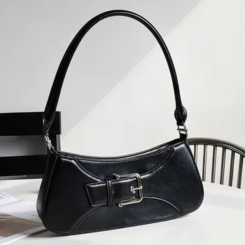 Ретро Дизайн, дамска чанта, Новост 2023, Висококачествена чанта за подмишниците, Изкуствена Кожа, чанта на едно рамо