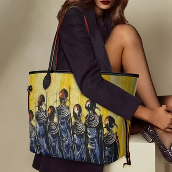 Twoheartsgirl, модни африкански женски обувки с принтом на рамото си Чанта ПУ Регулируеми Чанти Bolsos Mujer Преносими офис плажни Чанти