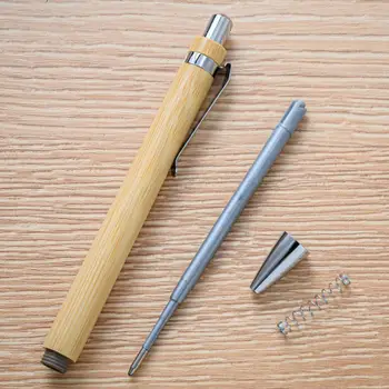 Бамбукови дръжки, гел химикалки с висока якост, без чеп, универсални и практични бамбукови дръжки за студенти, канцеларски в подарък