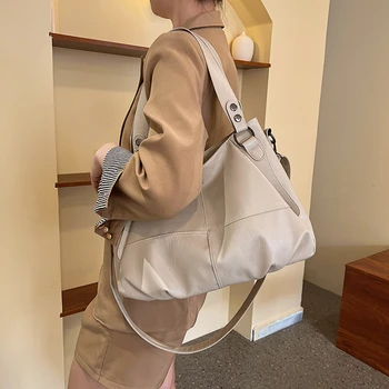 Нов стил, модни Дамски чанти през рамо от изкуствена кожа, луксозни и ежедневни многофункционални чанти за почивка, популярните чанти с мека повърхност