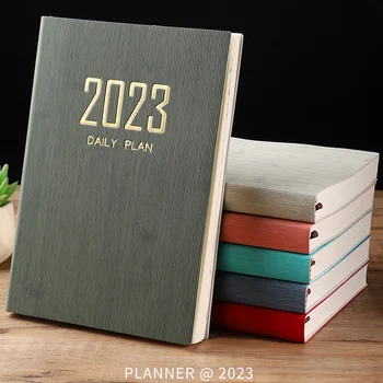 2023 Бележник формат А5 Седмичен Месечен на дневен ред Календар Дневник Записная награда Дневния План за Цел Навици Графици, Списък със задачи, управление на Времето