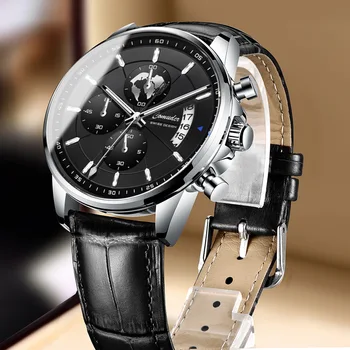 2023 Нови мъжки кварцов часовник флуоресцентни луксозни ръчни часовници многофункционални кварцов бизнес мъжките часовници за мъже relogios masculino