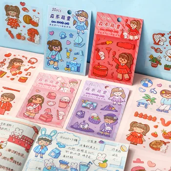 12 опаковки/партида, серия Mori Сладко Child, сладки бисквитки, украса за фотоалбум, стикер от PVC
