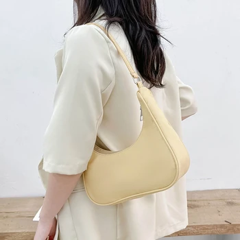 Скъпа дамска чанта-тоут в стил скитник, малка найлонова чанта през рамо, мини-портмоне-клатч
