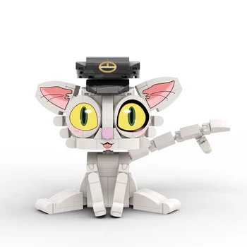 MOC Японското Аниме Suzumeeds Daijin Cat Brickheadzs Градивен елемент на Екшън-герой Soutaed Пет Cat Идея Тухли Детски Играчки Подарък