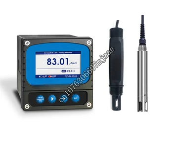 Онлайн Измерване на съпротивление проводимост TDS 10000 ppm Сензор соленост на 4-20 ma промишлен цифров измерител на електроди RS485 ЕО
