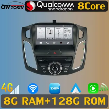 Qualcomm Snapdragon Android 10 За Ford Focus 3 Mk 3 2011-2019 GPS Навигация Авто Радио Стерео Главното Устройство 2 Din 4G LTE CarPlay