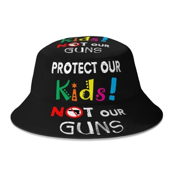 Лято Защита на Нашите деца, А не Нашето Оръжие, Анти-Пушечная Панама за Жени, Мъже, Градинска Шапка Рибар Боб, Панама За момичета И Момчета, Солнцезащитная Шапка