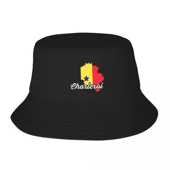 Град Шарлероа, Белгия, Търговска сувенири с флага, рибар шапка за възрастни, мъжки и дамски шапки, рибарска шапка за момичета и момчета