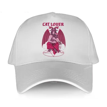 Гореща разпродажба, мъжка бейзболна шапка, ежедневни готина шапка, любител на котки, зъл Луцифер, Демон, Кози, сатана, дишаща лятна шапка, слънчеви шапки за риболов