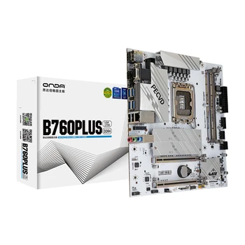 Дънна платка ONDA B760 PLUS LGA 1700 Поддържа 12/13-та процесор, памет DDR4 64G PCI-E 4.0 M. 2 VGA + HDM + DP-USB3.0 B760MM-ATX