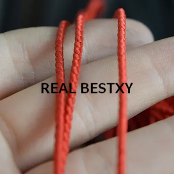 REAL BESTXY 5 м/лот, 3 мм, червена ракита найлон въже за гривни, дамски, мъжки въжени гривни, материали, найлонови въжета, найлон лента, червена каишка