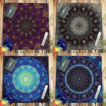 Потребителски Покривка за декориране на карти Таро, Мандала, Духовната тъкан на олтара, подложка за магии, Езически Оракул, Астрология