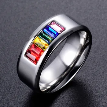 2023, НОВАТА Европейска мода, бижута пръстен, женски crystal от Swarovskis, пръстен от титанов стомана с вграден цирконием за жени