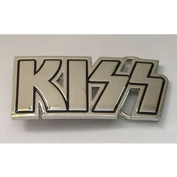 Катарами на колан на рок групата KISS, мъжки ключалката на западна марка, подходящи за кожа колан с ширина 4 см, аксесоари за дънки за мъже