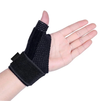 Защита за палеца на китката, с Регулируема шина за палеца на BlackBerry, Облекчаване на болката при разтягане на палеца, артрит, тендинит на карпалния канал