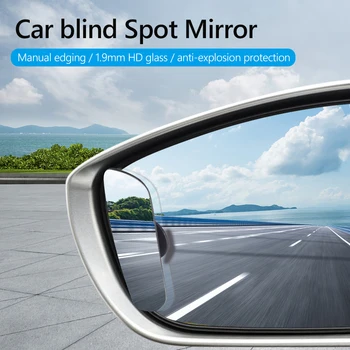 1 чифт 360 Градуса Автомобилен Стайлинг Сигурност HD Бескаркас Увеличение на Огледалото За Слепи Зони Подпомагаща Паркинг Широкоугольное Огледало за Обратно виждане Автомобилни Аксесоари