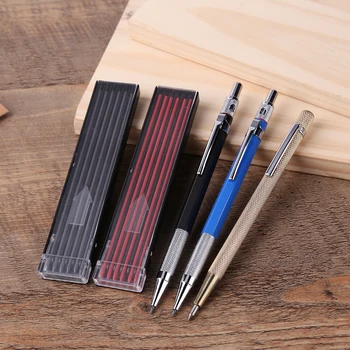 Комплект моливи за дърводелец дограма със сменяеми дюзи за дървообработване, Архитекторский твърдосплавен инструмент за чертане стеклокерамики