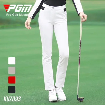 Дамски спортни панталони за голф Pgm, есенно-зимни дамски панталон, еластичен монтиране руно Kuz093