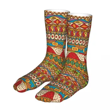 Чорапи с Африкански модел, Мъжки и Дамски Модни Чорапи от Полиестер в стил Харадзюку, Пролет-Лято, Есен-Зима, Чорапи, Подаръци