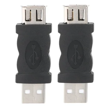 2 елемента за предаване на данни 6-пинов кабел за удължаване ABS USB адаптер за преобразуване на 1394 plug Firewire IEEE Здрав универсален компютър