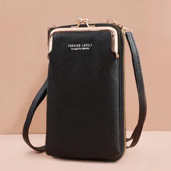 Нови дамски малки чанти през рамо с голям капацитет от изкуствена кожа, Чанти през рамо дамски чанти За жени Bolsas Дамски портмонета за телефони