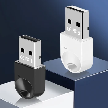 МИНИ безжичен USB адаптер USB Аудио Конвертор, който е съвместим с Bluetooth 5.3 за компютър, жак безжични клавиатура и мишка