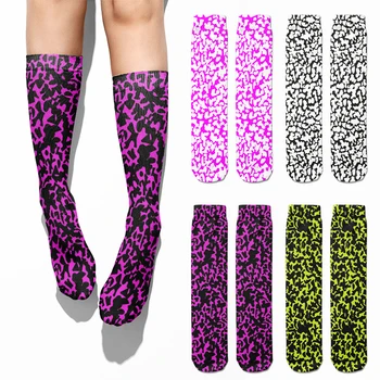 Новост, Модни Цветни Дълги Чорапи Унисекс стил Харадзюку, Модерни Улични Забавни Чорапи със Средна Дължина, Ежедневни Чорапи Дишащи Happy Socks Calcetines Mujer