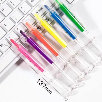 Кавайный спринцовка-маркер, ръчна химикалка писалка за офис, училище маркер, инструмент за писане
