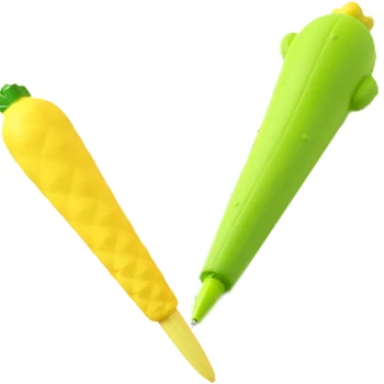 Гел химикалка с анимационни ананас, универсални заправляемые декомпрессионные играчки, мека порести дръжка JIAN