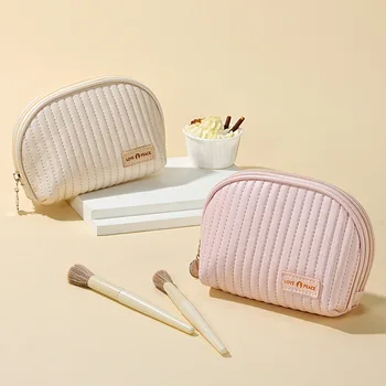 Модерен козметичен органайзер от изкуствена кожа, мини чанта за грим за жените, персонализирани козметични пътни чанти за съхранение на козметика за опаковане на продукти